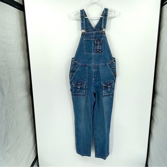 Disney Pants - Disney Cargo-Style Overalls - Size Medium - Adjustable Straps - Blue